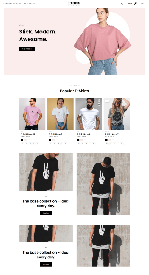 Website Template ECOMMERCE 2 Website Template ECOMMERCE