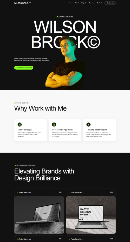 Website Template PORTFOLIO 1 Website Template PORTFOLIO